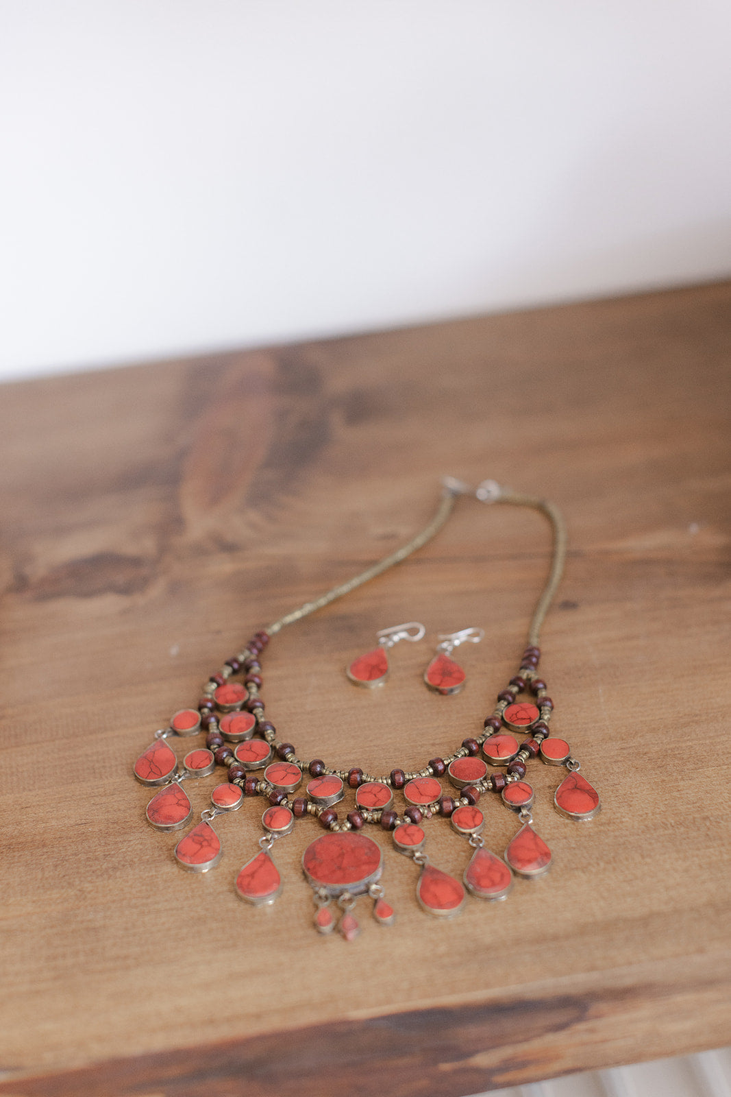 Elegant Coral Charm Set